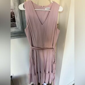 Calvin Klein Soft Pink Midi Dress